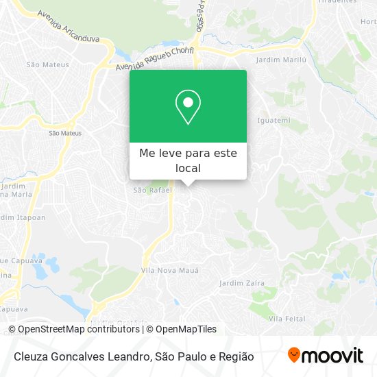 Cleuza Goncalves Leandro mapa
