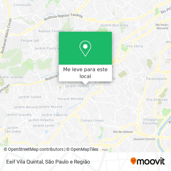 Eeif Vila Quintal mapa