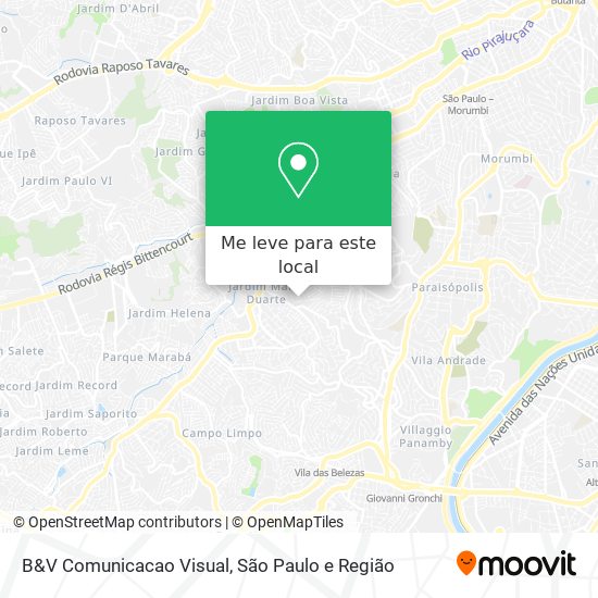 B&V Comunicacao Visual mapa