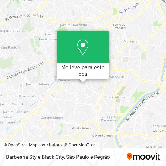 Barbearia Style Black City mapa