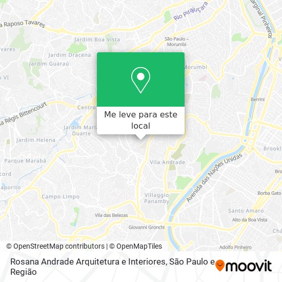 Rosana Andrade Arquitetura e Interiores mapa