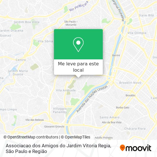 Associacao dos Amigos do Jardim Vitoria Regia mapa