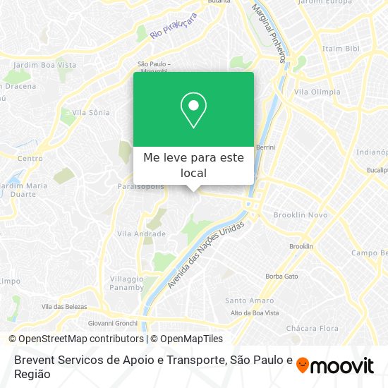 Brevent Servicos de Apoio e Transporte mapa