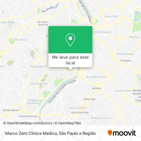 Marco Zero Clinica Medica mapa