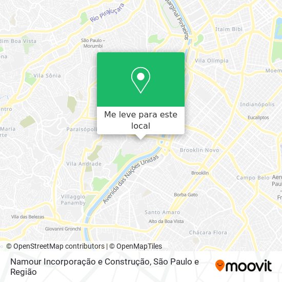 Namour Incorporação e Construção mapa