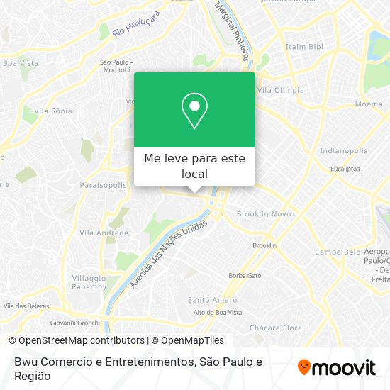 Bwu Comercio e Entretenimentos mapa