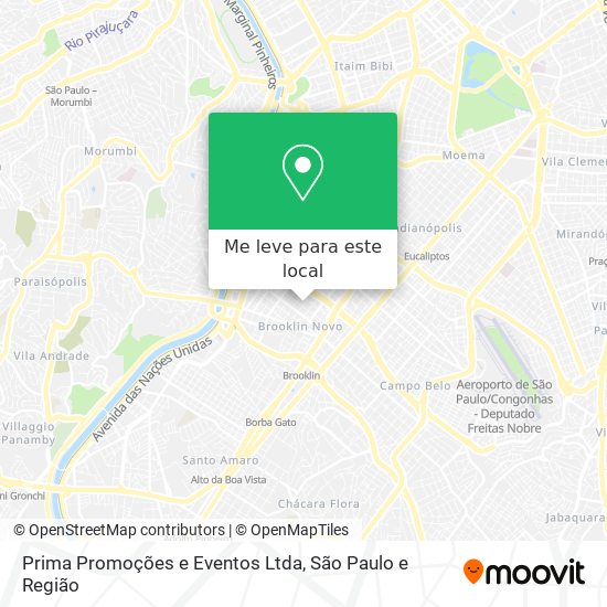 Prima Promoções e Eventos Ltda mapa