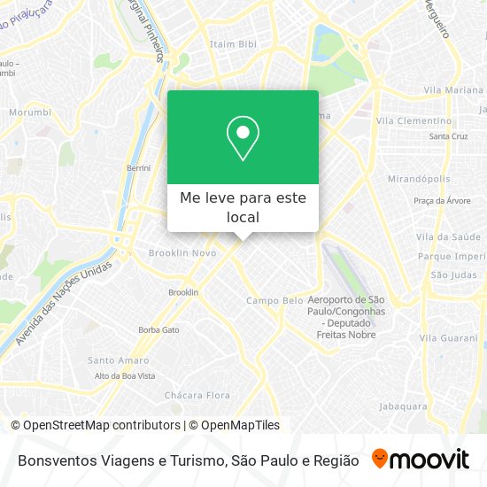 Bonsventos Viagens e Turismo mapa