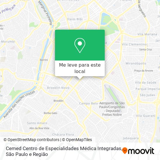 Cemed Centro de Especialidades Médica Integradas mapa