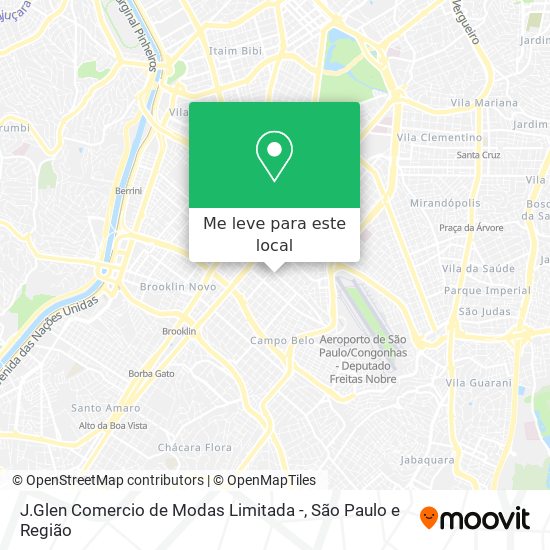 J.Glen Comercio de Modas Limitada - mapa