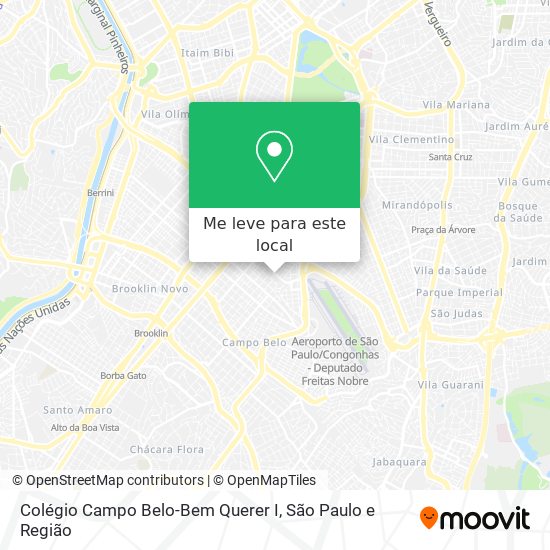 Colégio Campo Belo-Bem Querer I mapa