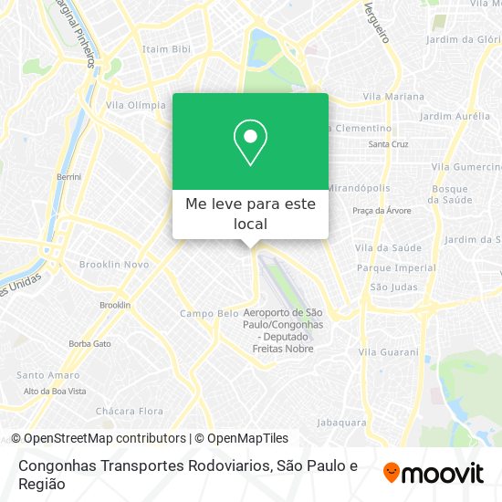 Congonhas Transportes Rodoviarios mapa