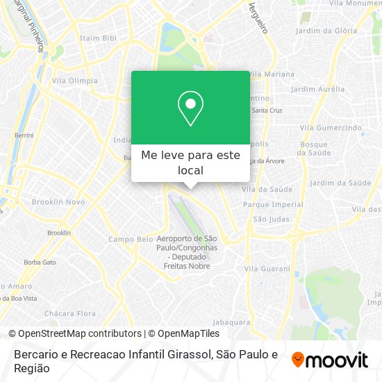 Bercario e Recreacao Infantil Girassol mapa