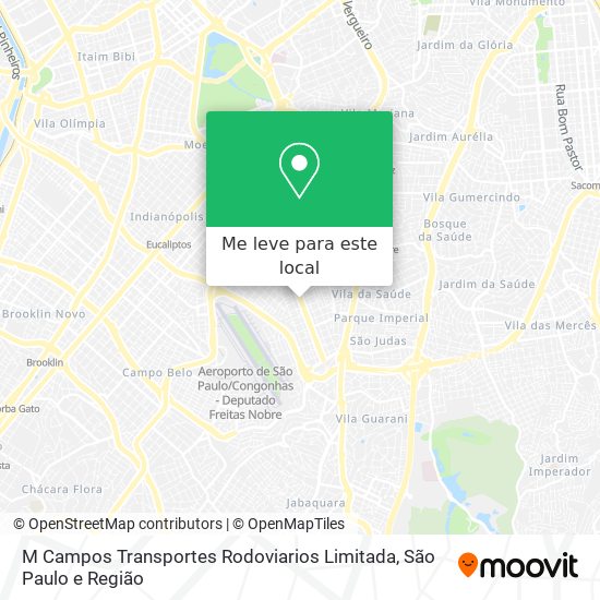M Campos Transportes Rodoviarios Limitada mapa