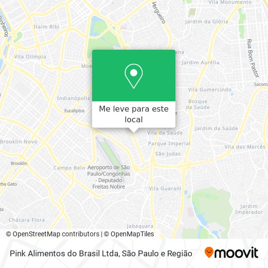 Pink Alimentos do Brasil Ltda mapa