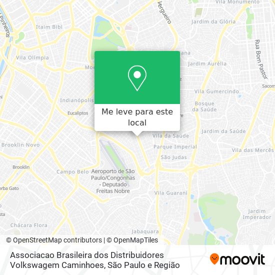 Associacao Brasileira dos Distribuidores Volkswagem Caminhoes mapa