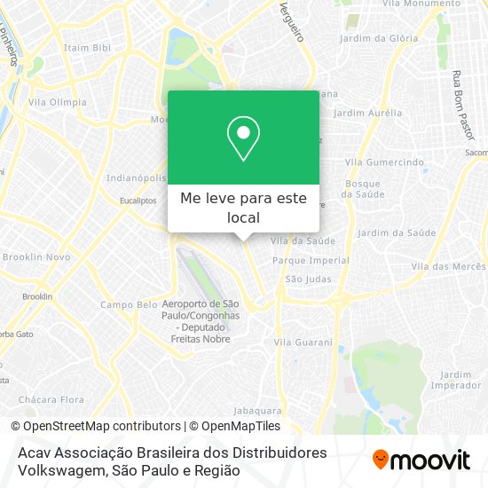 Acav Associação Brasileira dos Distribuidores Volkswagem mapa