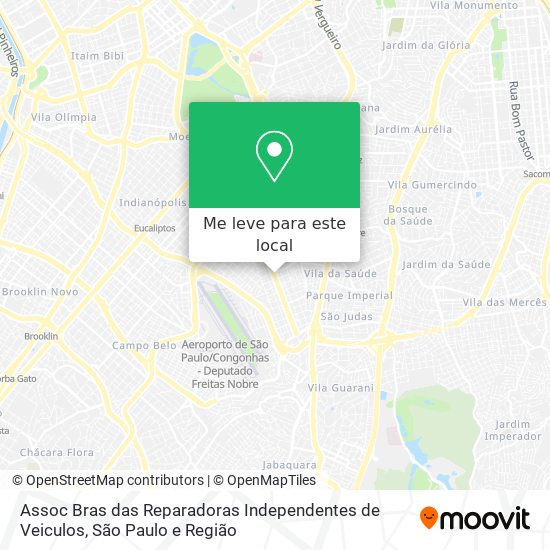 Assoc Bras das Reparadoras Independentes de Veiculos mapa