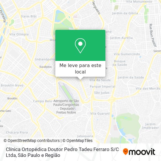 Clínica Ortopédica Doutor Pedro Tadeu Ferraro S / C Ltda mapa