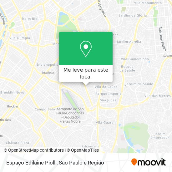 Espaço Edilaine Piolli mapa