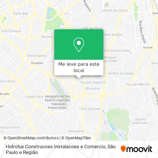 Hidrolux Construcoes Instalacoes e Comercio mapa