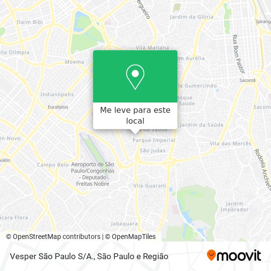 Vesper São Paulo S/A. mapa