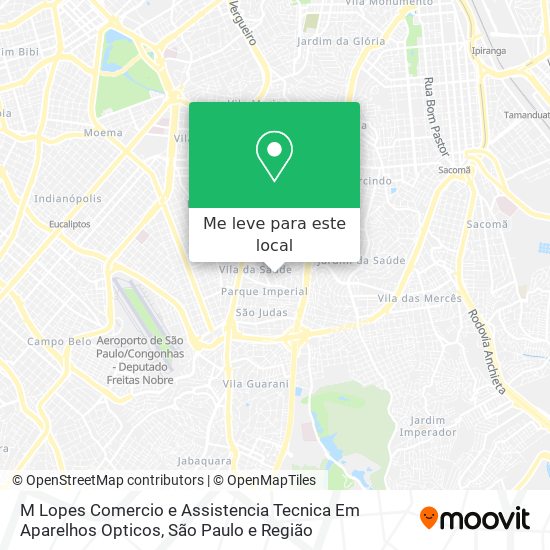 M Lopes Comercio e Assistencia Tecnica Em Aparelhos Opticos mapa