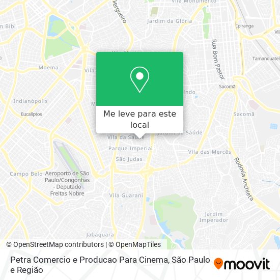 Petra Comercio e Producao Para Cinema mapa