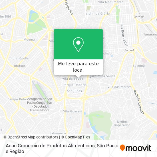 Acau Comercio de Produtos Alimenticios mapa