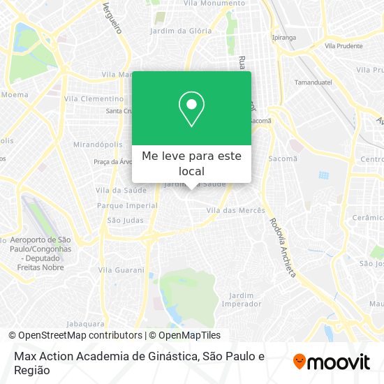 Max Action Academia de Ginástica mapa