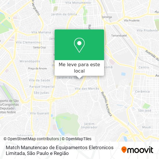 Match Manutencao de Equipamentos Eletronicos Limitada mapa