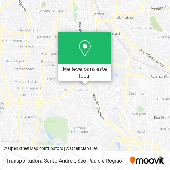 Transportadora Santo Andre . mapa