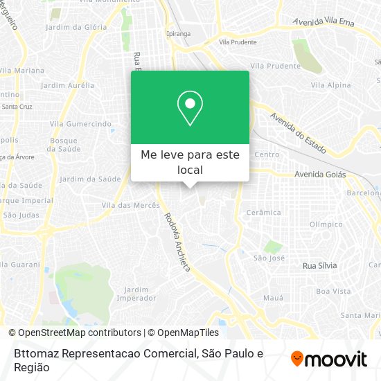 Bttomaz Representacao Comercial mapa