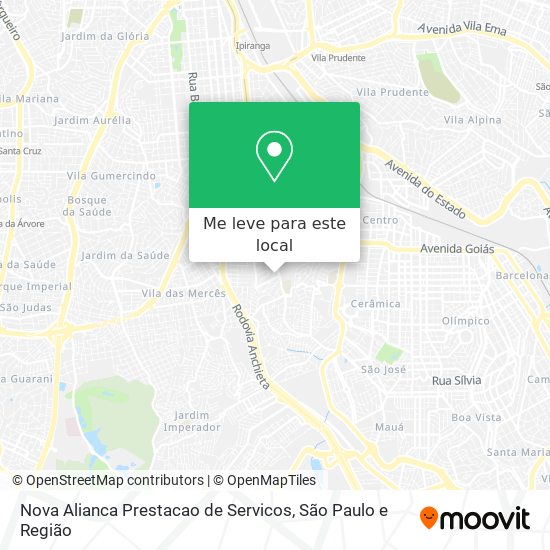 Nova Alianca Prestacao de Servicos mapa