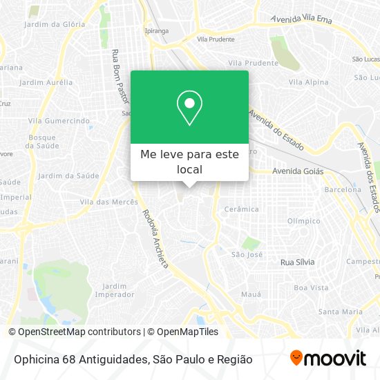 Ophicina 68 Antiguidades mapa
