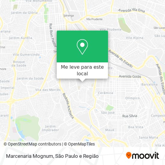 Marcenaria Mognum mapa