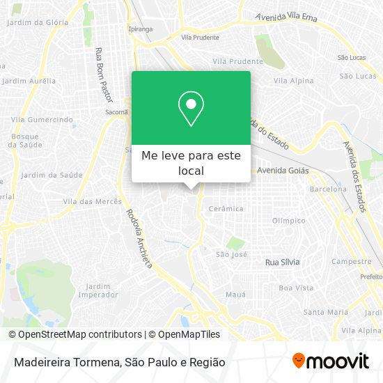 Madeireira Tormena mapa