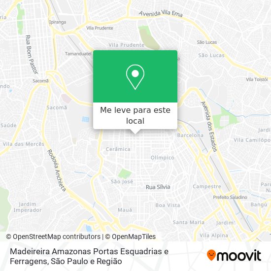 Madeireira Amazonas Portas Esquadrias e Ferragens mapa