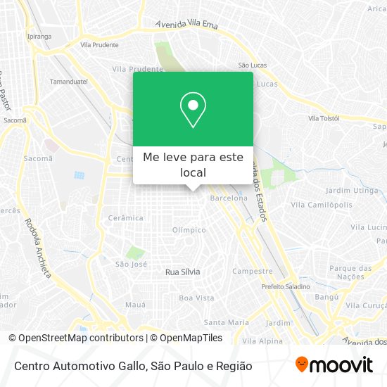 Centro Automotivo Gallo mapa