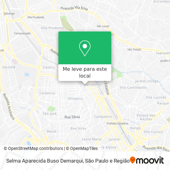 Selma Aparecida Buso Demarqui mapa