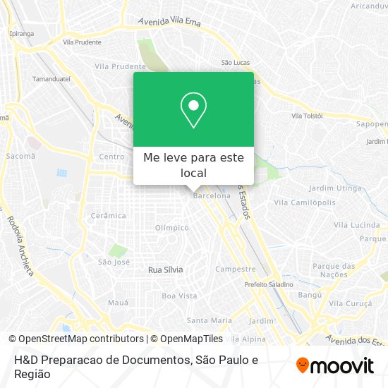 H&D Preparacao de Documentos mapa