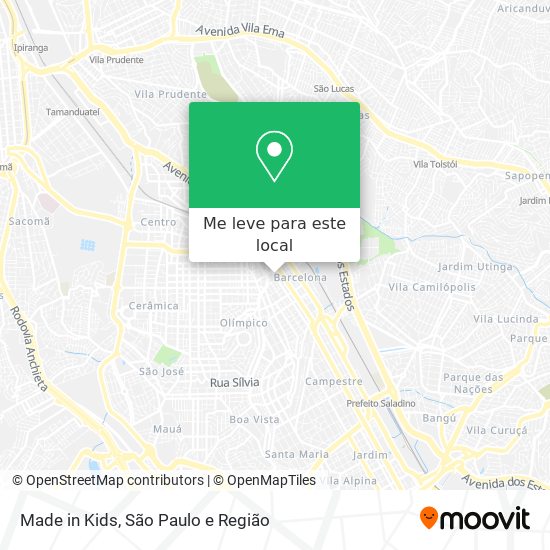 Made in Kids mapa