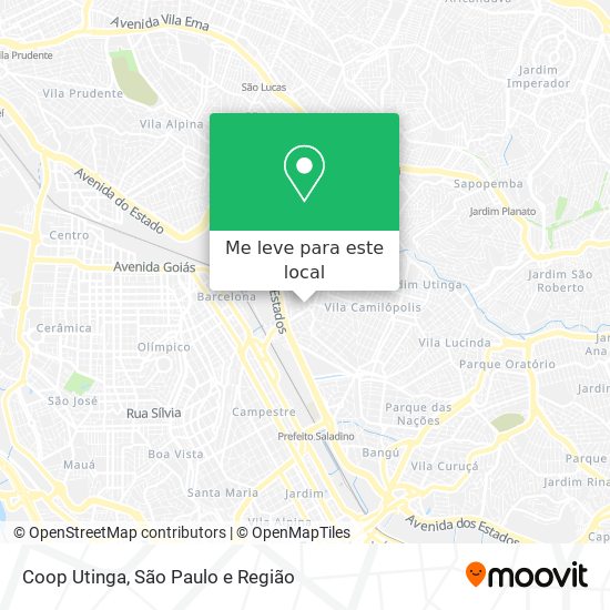 Coop Utinga mapa