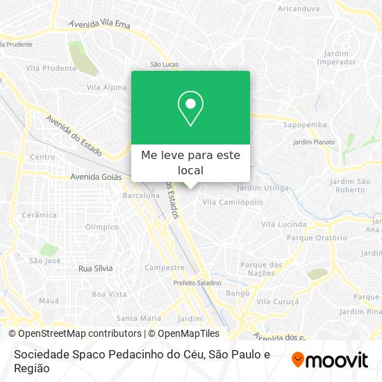 Sociedade Spaco Pedacinho do Céu mapa