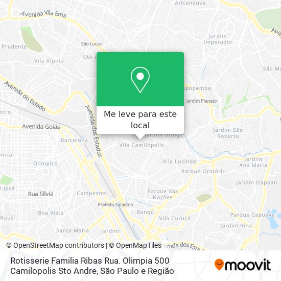 Rotisserie Familia Ribas Rua. Olimpia 500 Camilopolis Sto Andre mapa