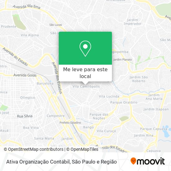 Ativa Organização Contábil mapa