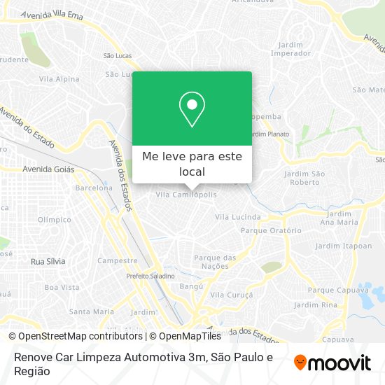 Renove Car Limpeza Automotiva 3m mapa