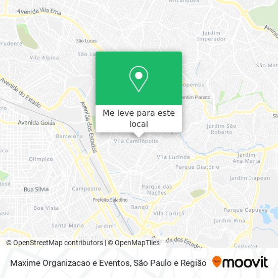 Maxime Organizacao e Eventos mapa