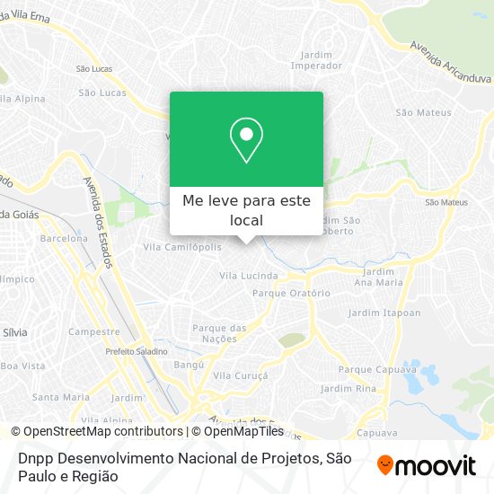 Dnpp Desenvolvimento Nacional de Projetos mapa