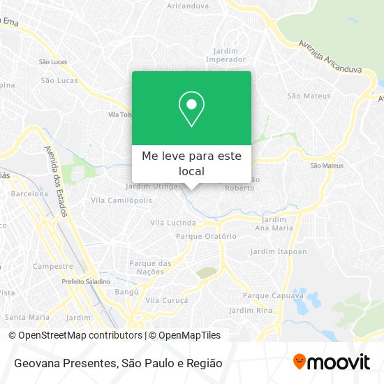 Geovana Presentes mapa